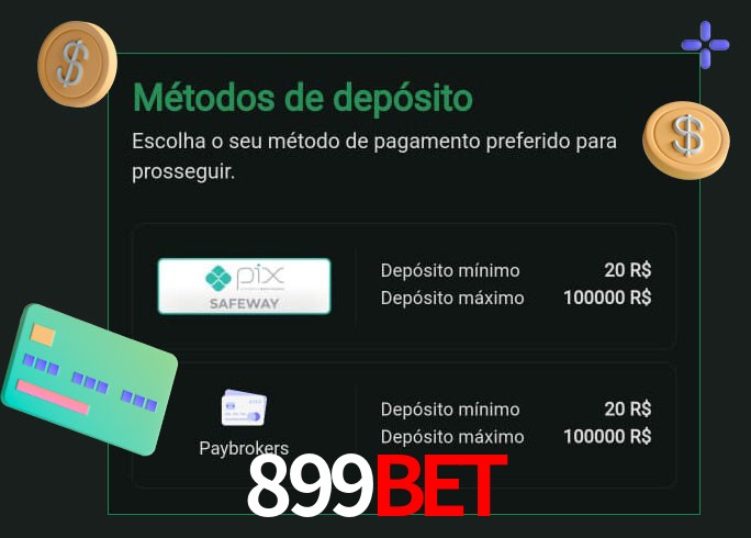 O cassino 899BETbet oferece uma grande variedade de métodos de pagamento